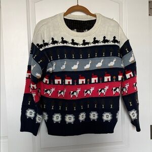 Vintage farm animal sweater size L